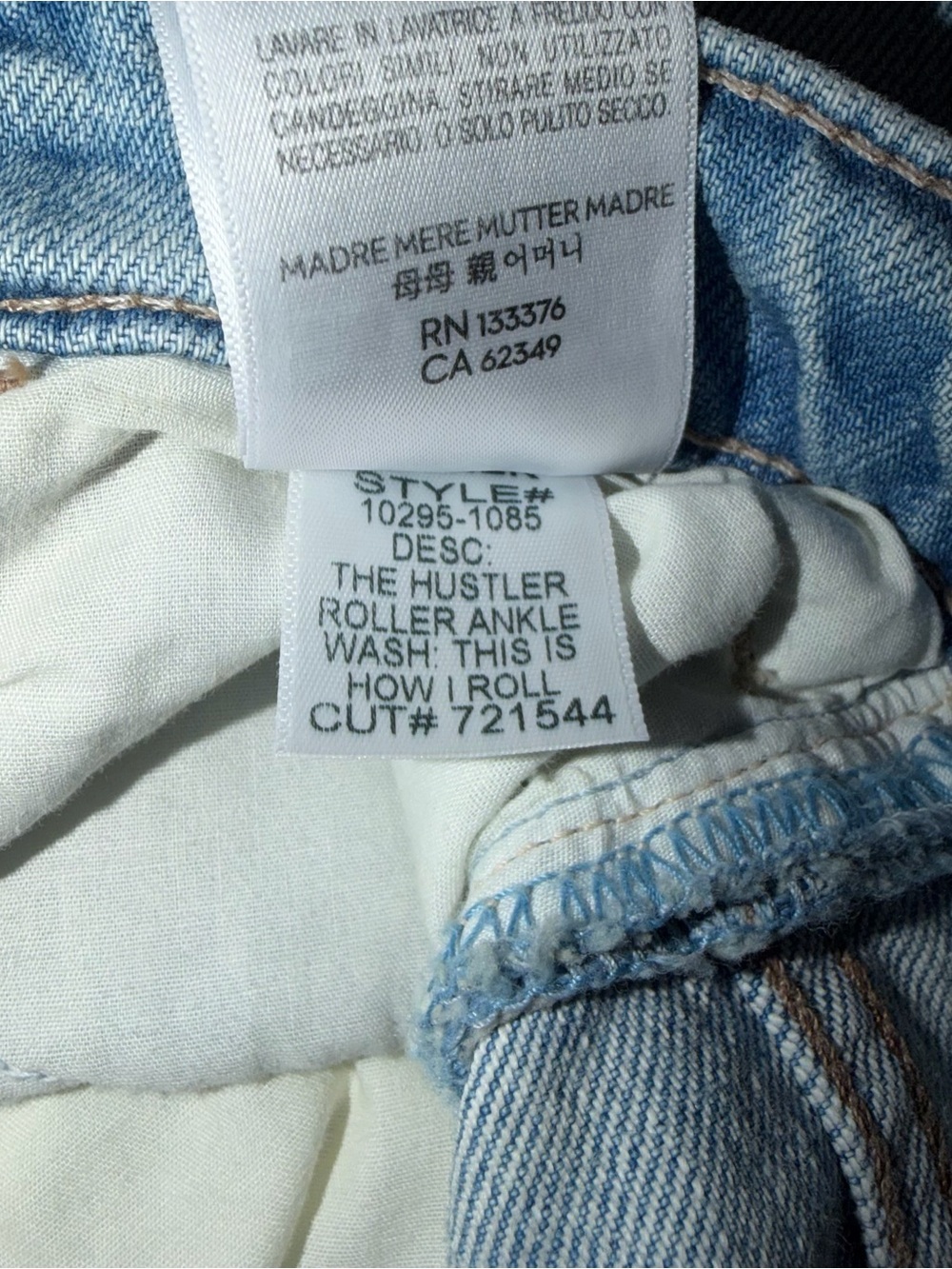 Mother Superior The Hustler Roller Ankle In This Is How I Roll Size 26 NWT Jeans - Picture 13 of 15